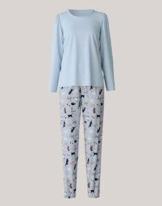 calida cat dreams 41032 pysjamas harmony blue