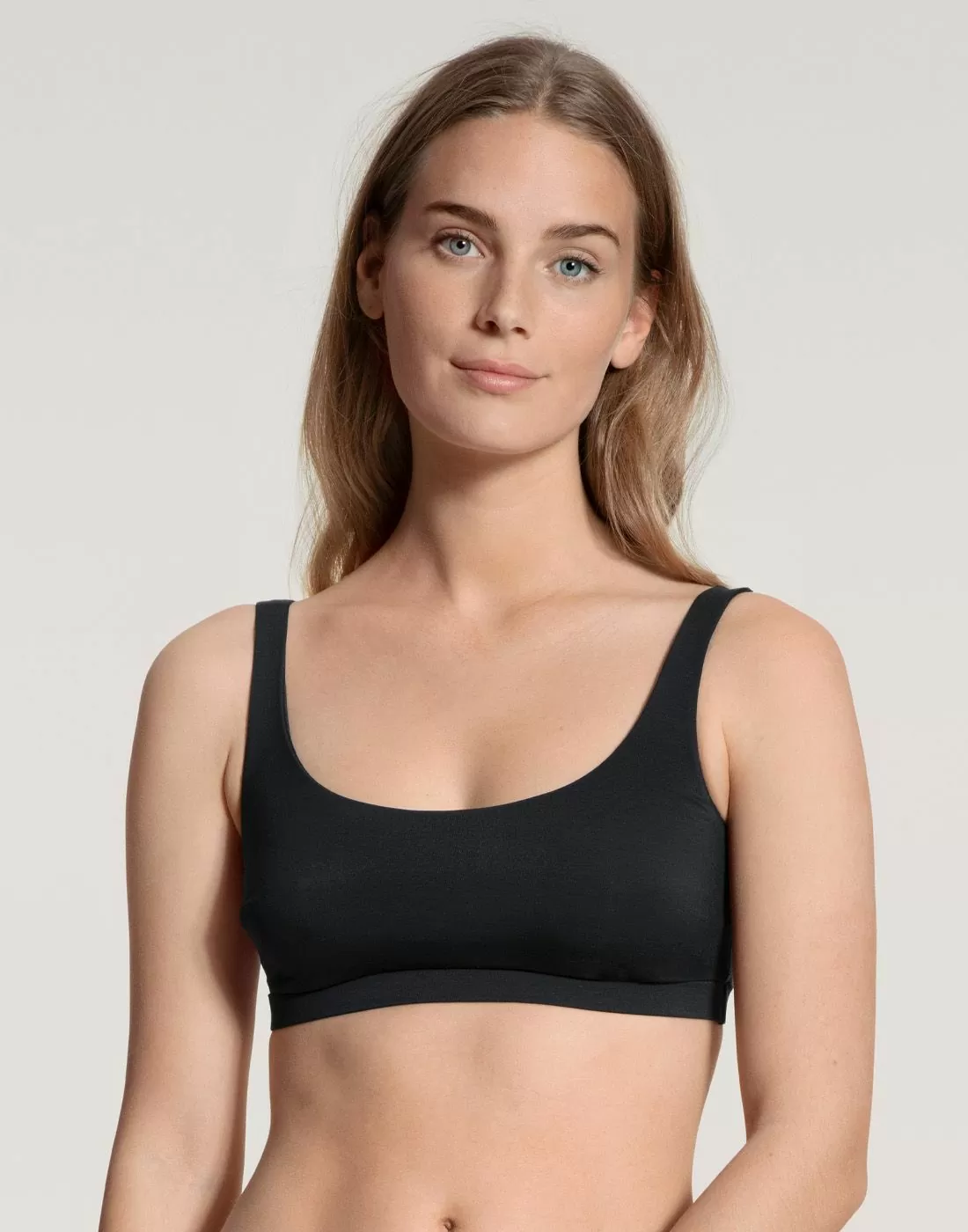 calida natural skin bralette bh uvattert svart
