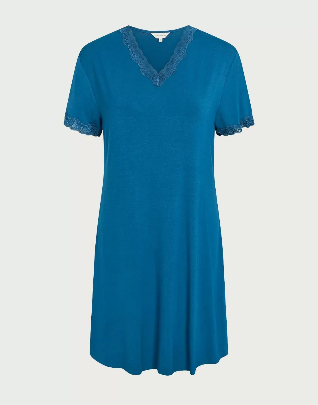 lady avenue bambus nattkjole kortermet