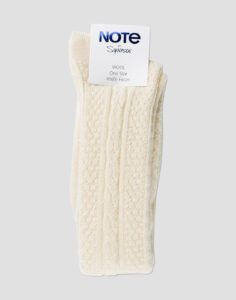 note ull overknee strømpe offwhite