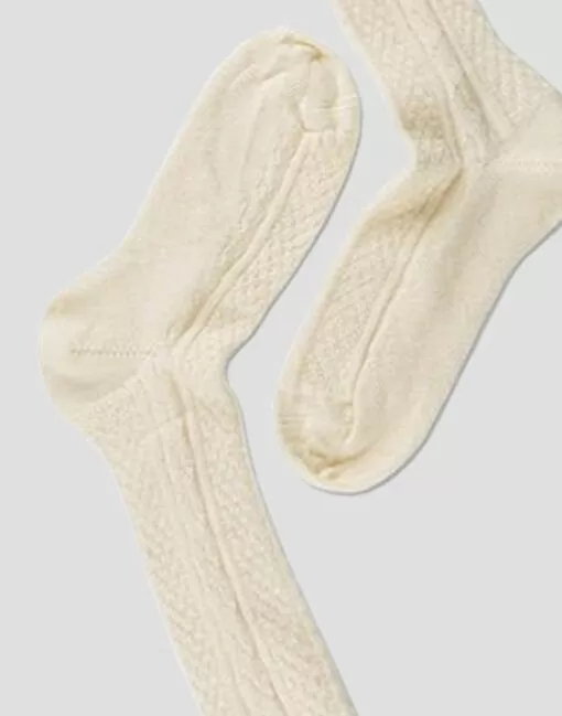 note ull overknee strømpe offwhite