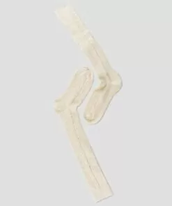 note ull overknee strømpe offwhite