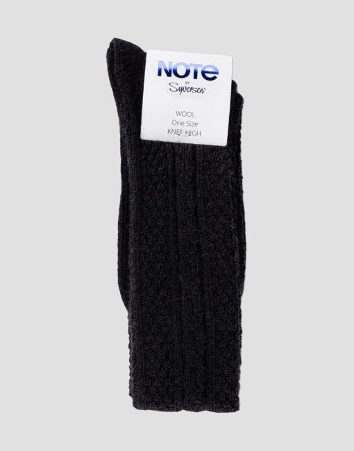 note ull overknee strømpe black