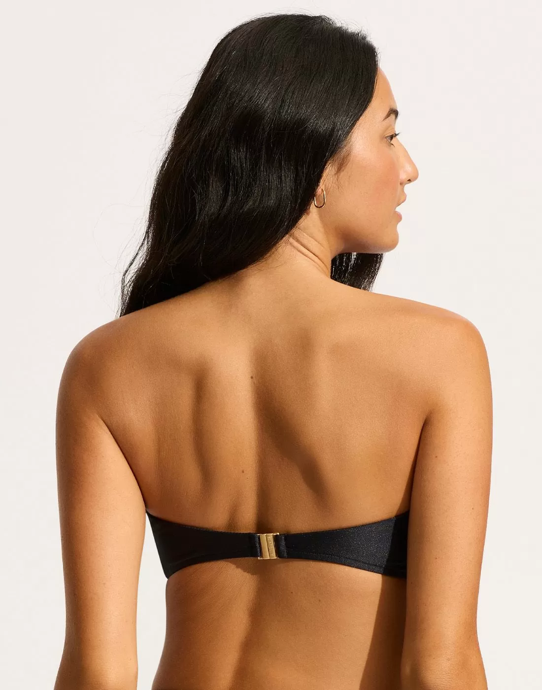 seafolly bikinioverdel svart bandeau
