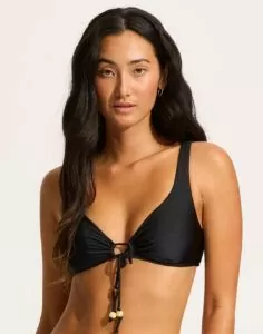 seafolly palermo bikini overdel svart