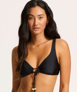 seafolly palermo bikini overdel svart