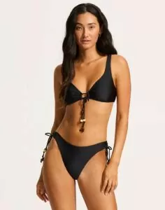seafolly palermo bikini overdel svart