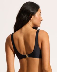 seafolly palermo bikini overdel svart