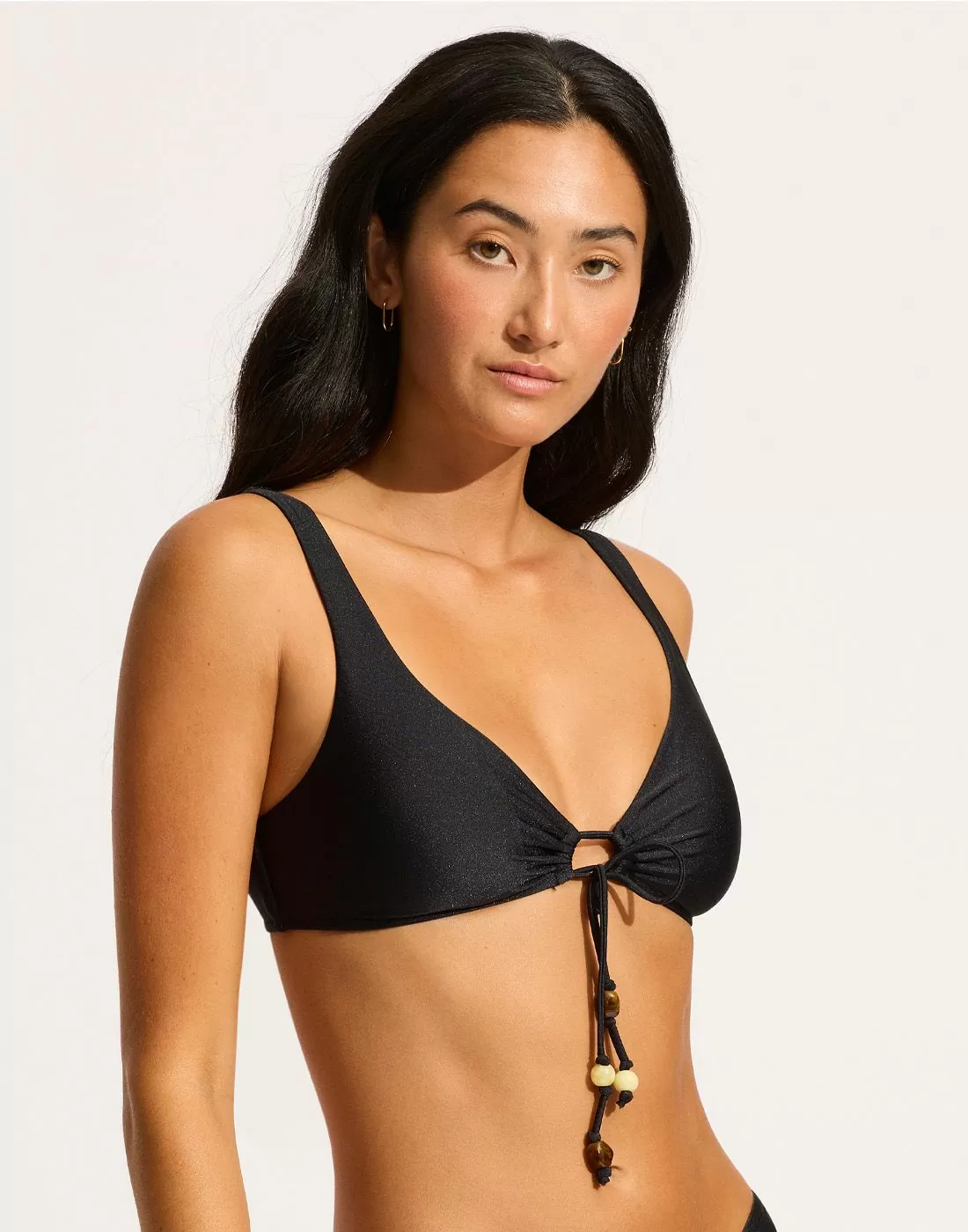 seafolly palermo bikini overdel svart
