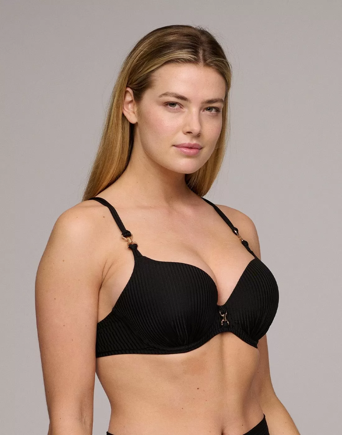 marie jo emly vattert bikinitopp svart