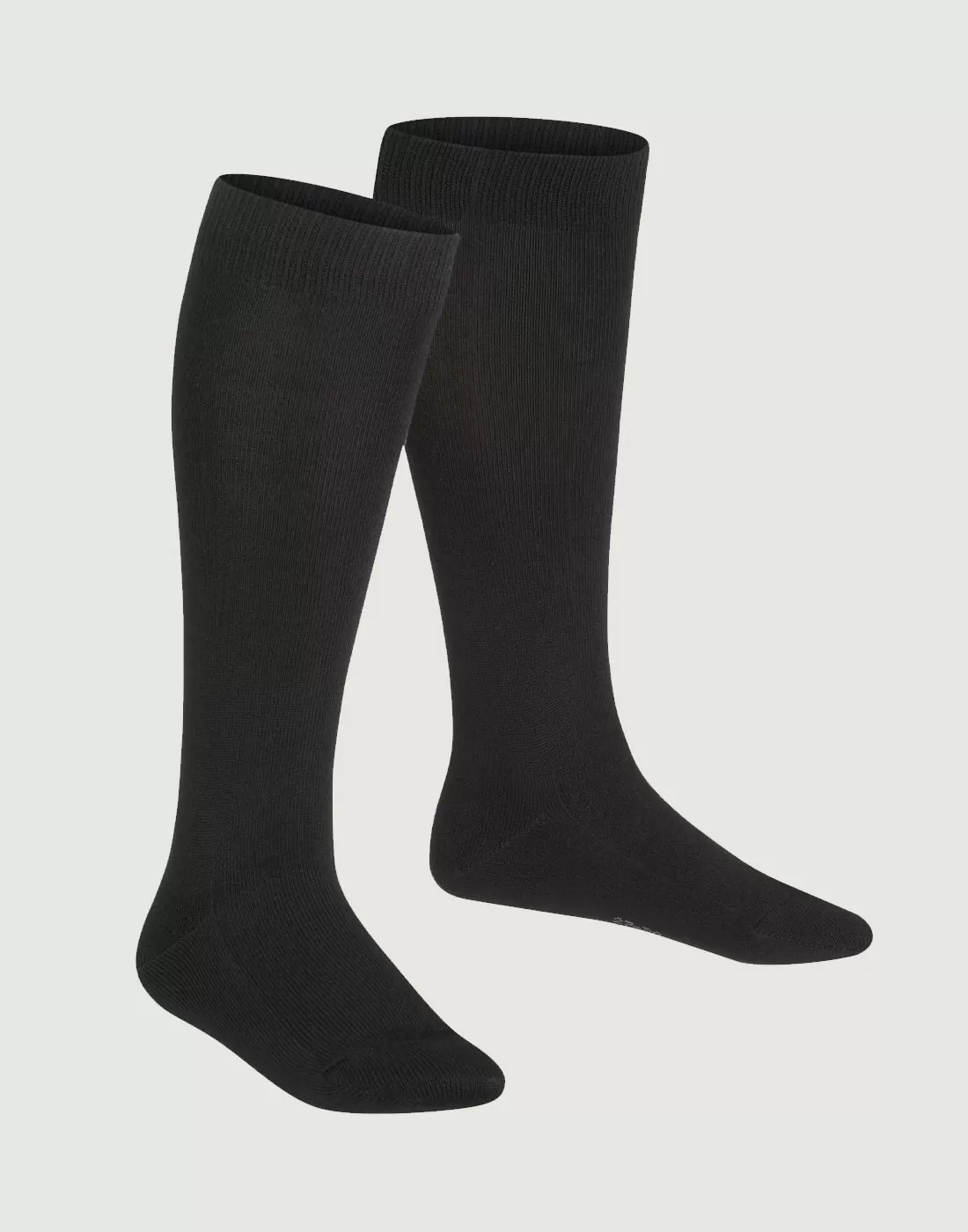 falke family kids knestrømpe bomull barn svart