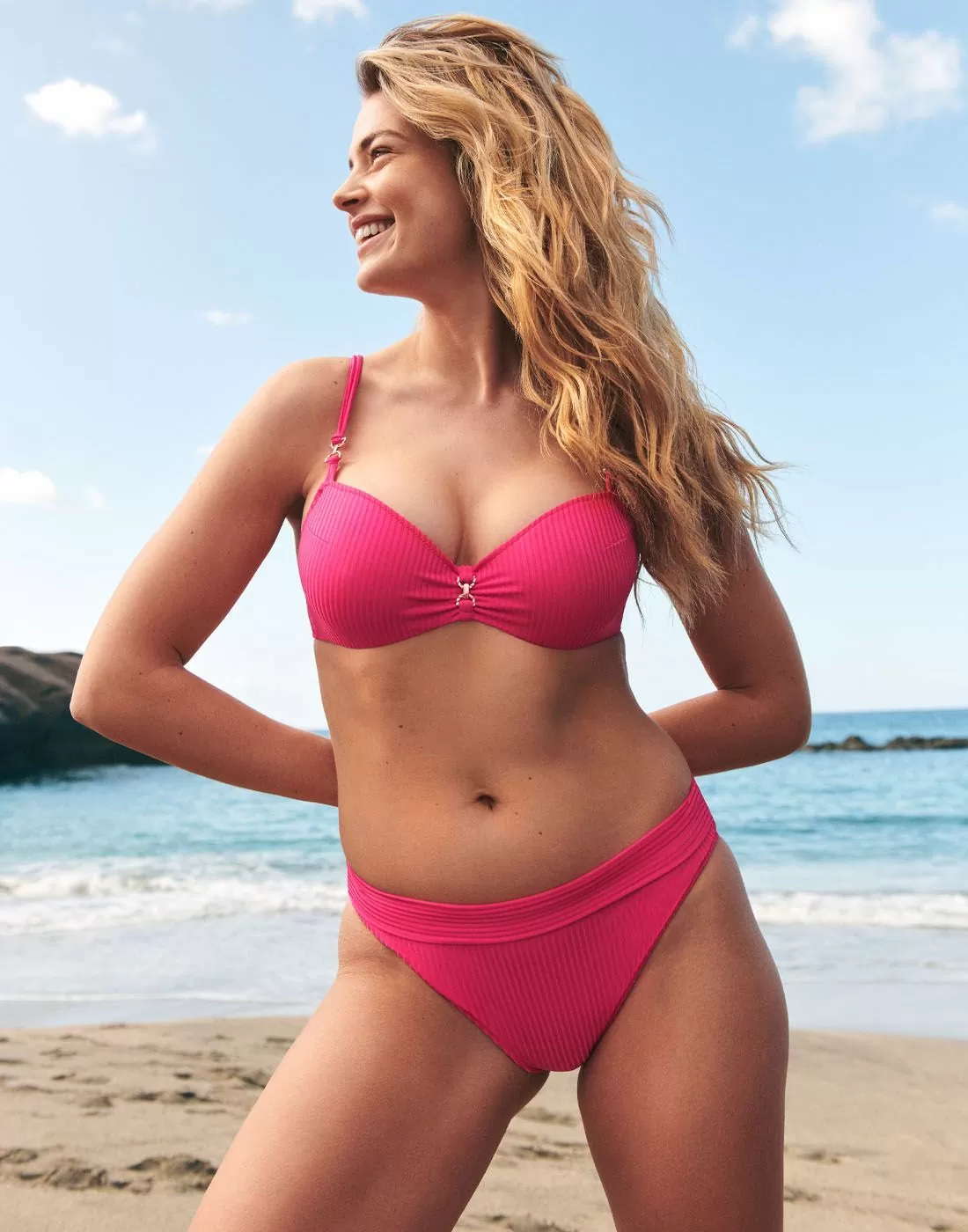 marie jo emly bikinitruse high waist rosa