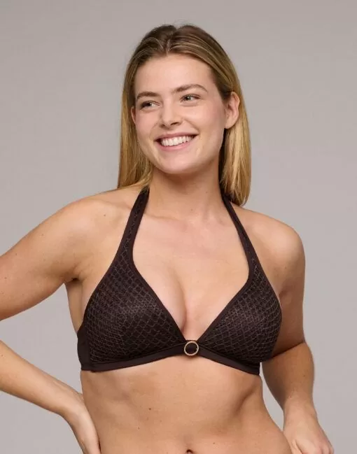 marie jo tomar bikinitopp halter mørk brun