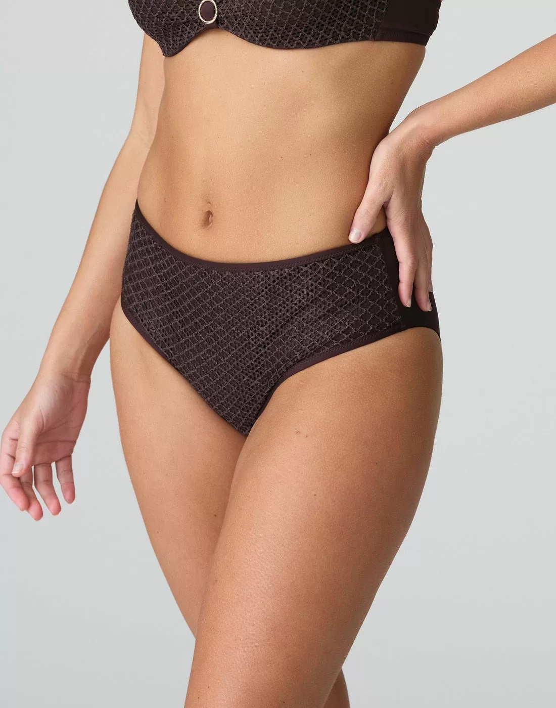 marie jo tomar høy bikinitruse mørk brun