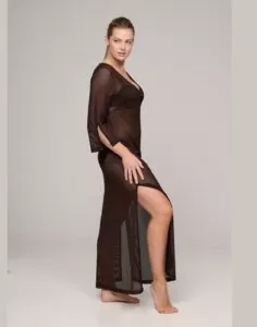 marie jo tomar strand kjole mørk brun