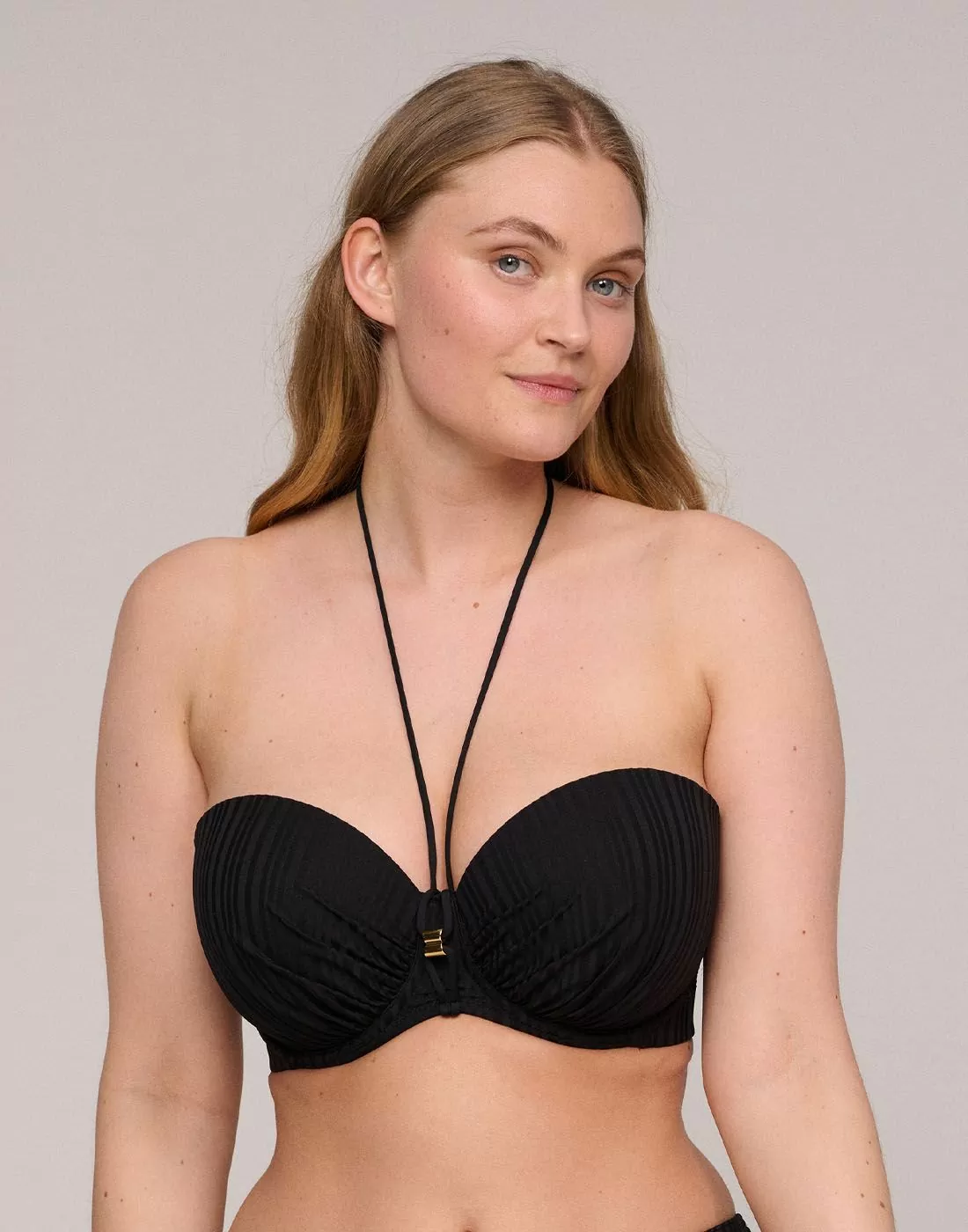 prima donna bikinitopp svart stroppløs kiruna