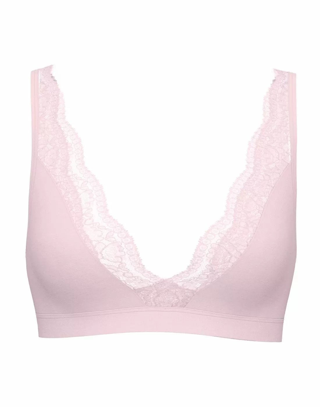 calida bh topp modal sense rosa med blonder