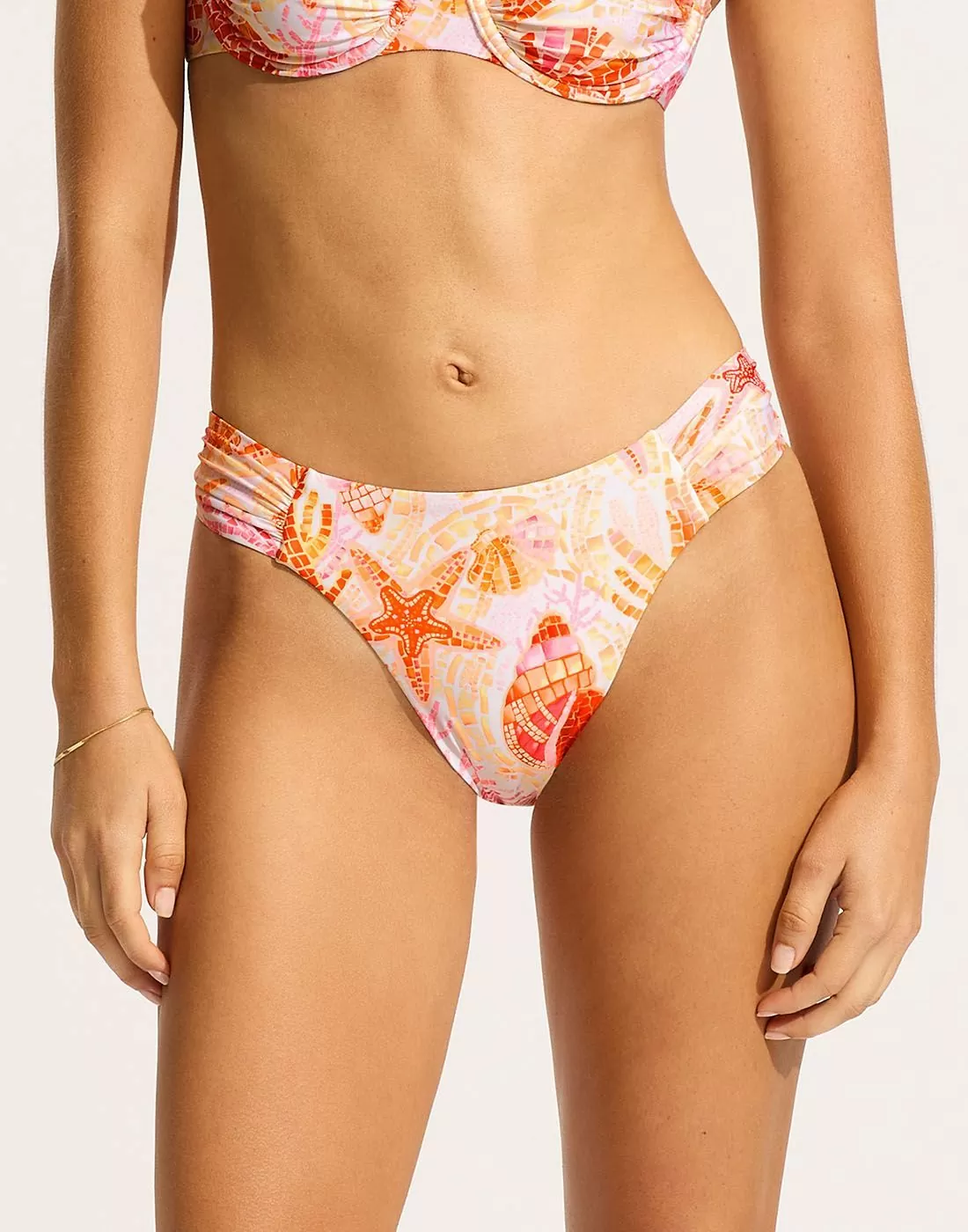 seafolly la mer bikinitruse white fersken