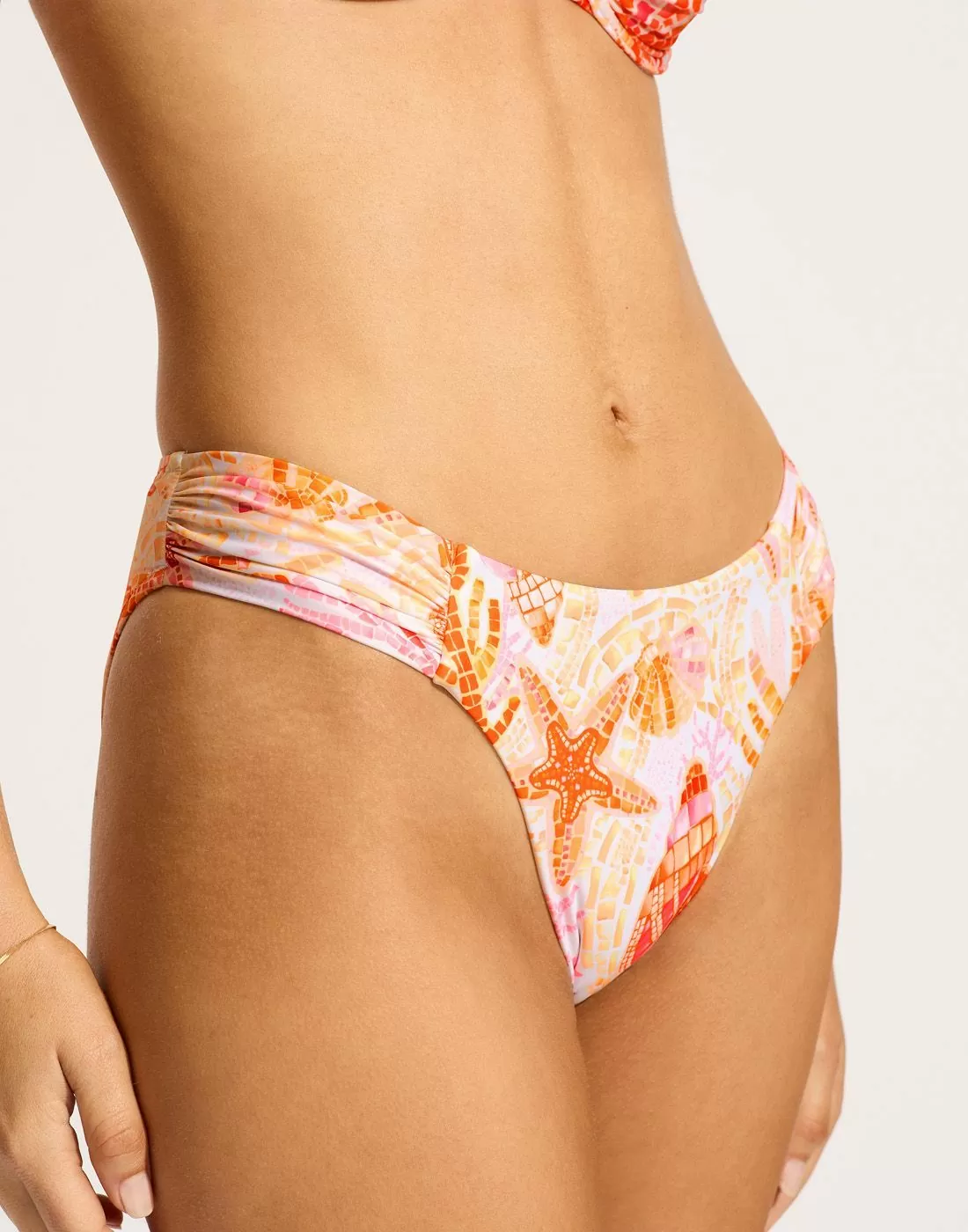 seafolly la mer bikinitruse white fersken