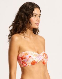 seafolly la mer bikinitopp fersken white