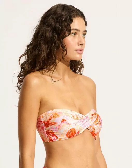 seafolly la mer bikinitopp fersken white