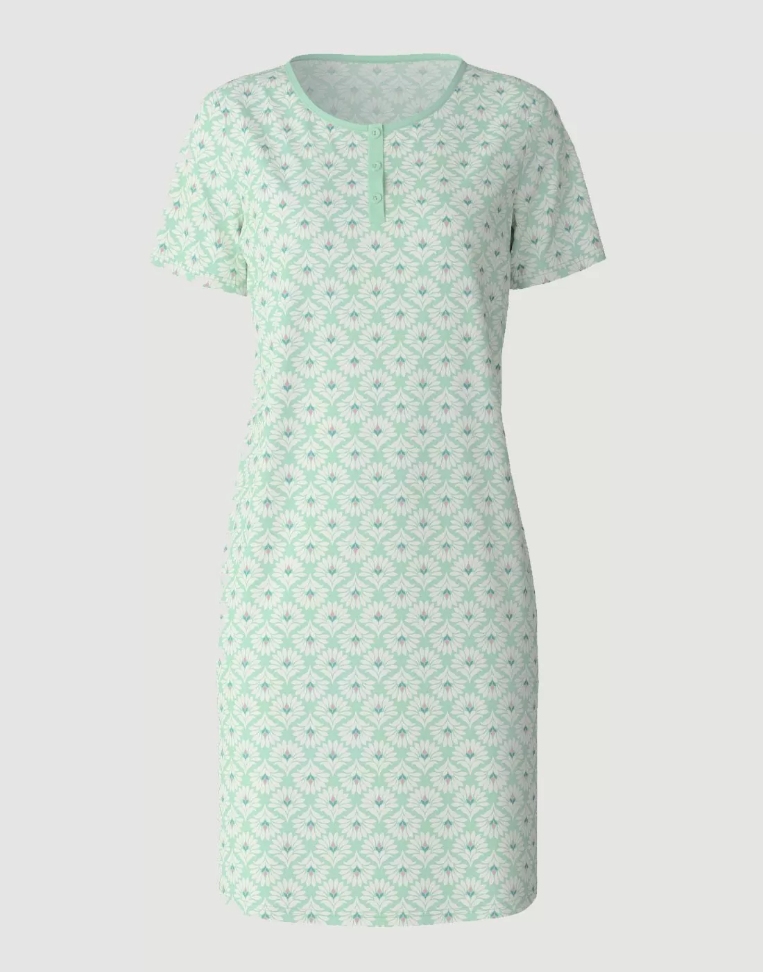 calida dame nattkjole grønn mønster