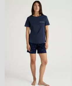 calida kort pysj peacoat blue nattøy