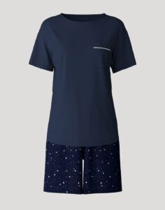 calida kort pysj peacoat blue nattøy