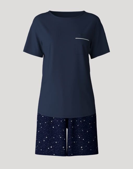 calida kort pysj peacoat blue nattøy
