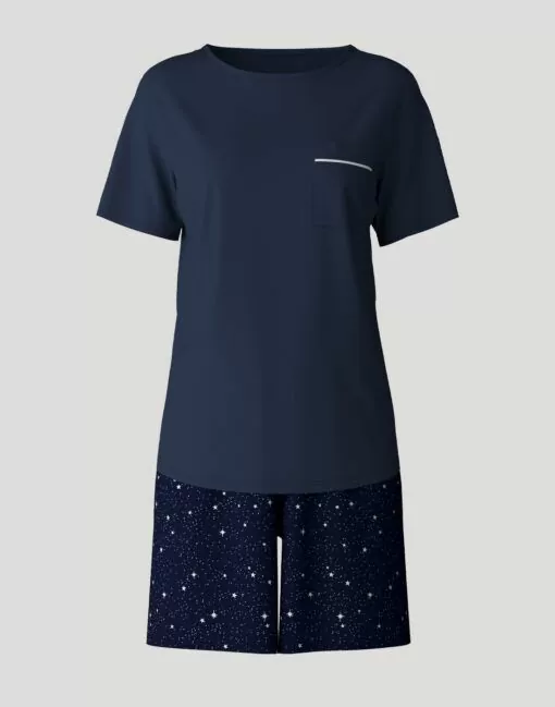 calida kort pysj peacoat blue nattøy