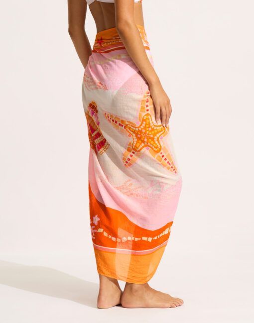 Seafolly la mer sarong white