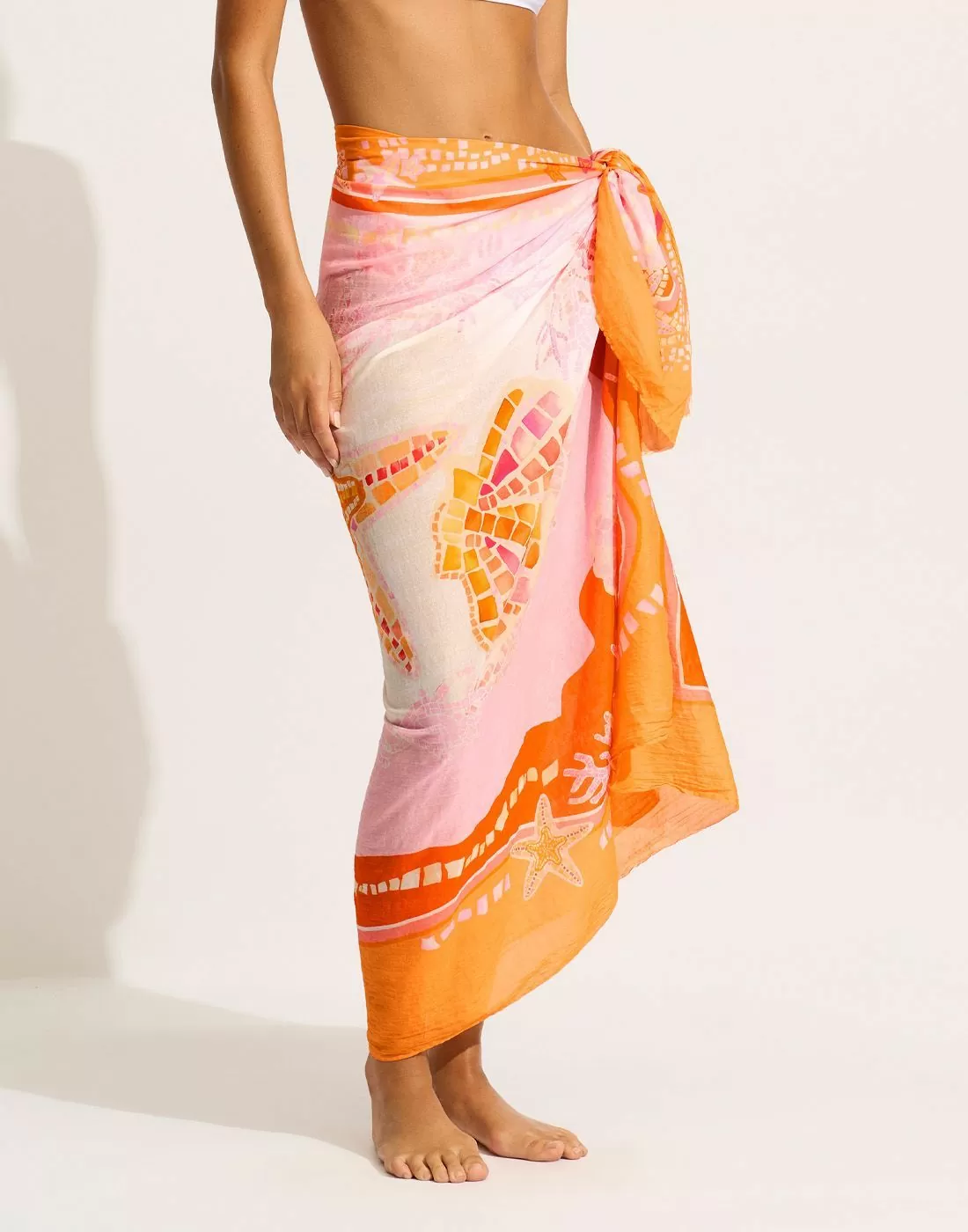 Seafolly la mer sarong white