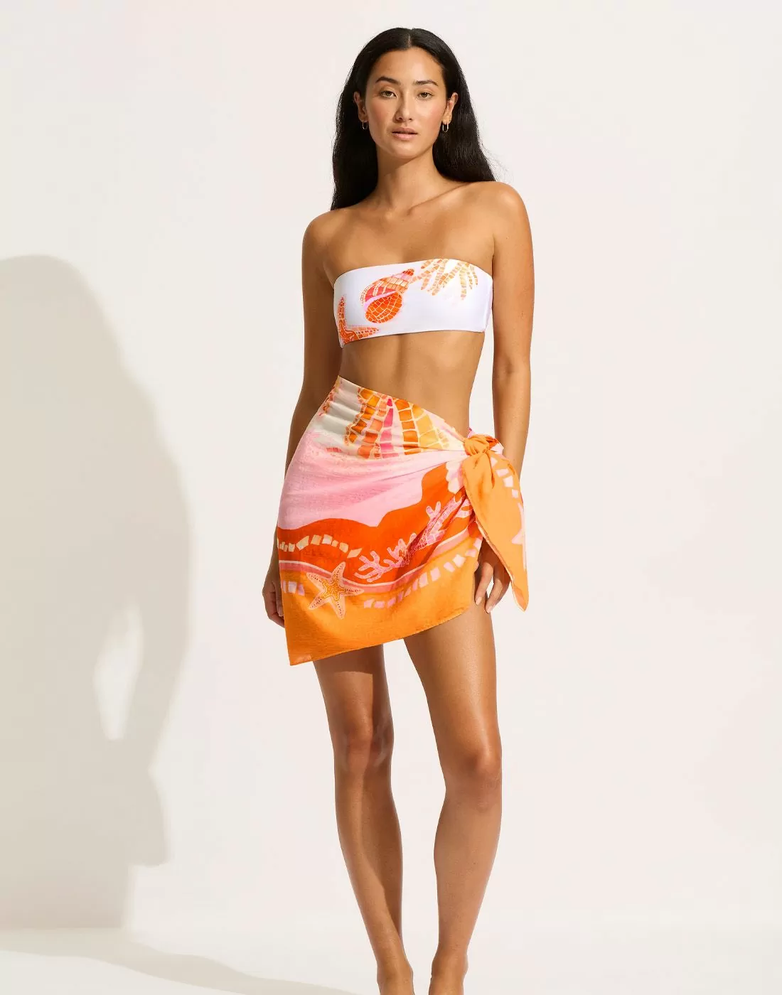 Seafolly la mer sarong white