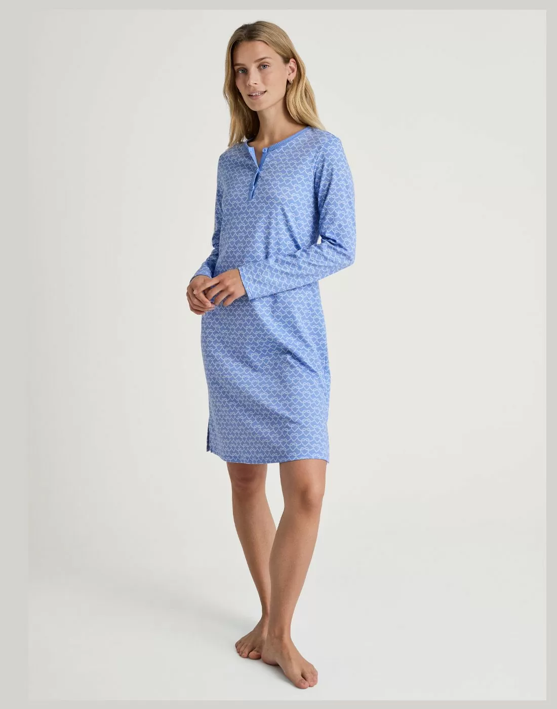 calida nattkjole hydrengea blå