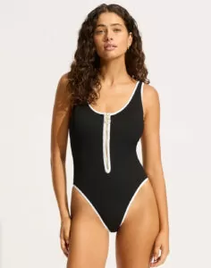Seafolly beach bound 11170-072 black badedrakt