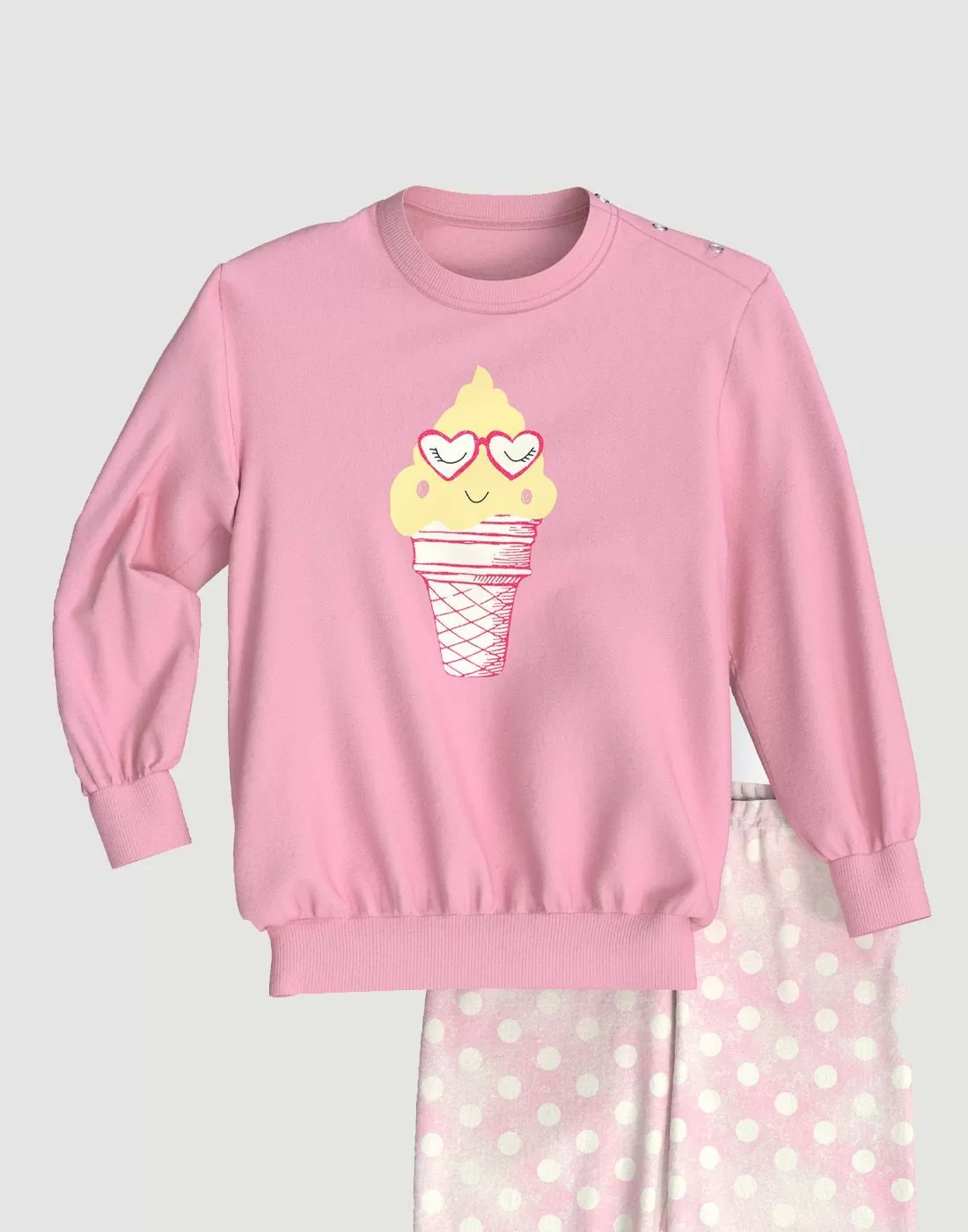 calida barn økologisk bomull pysjamas rosa