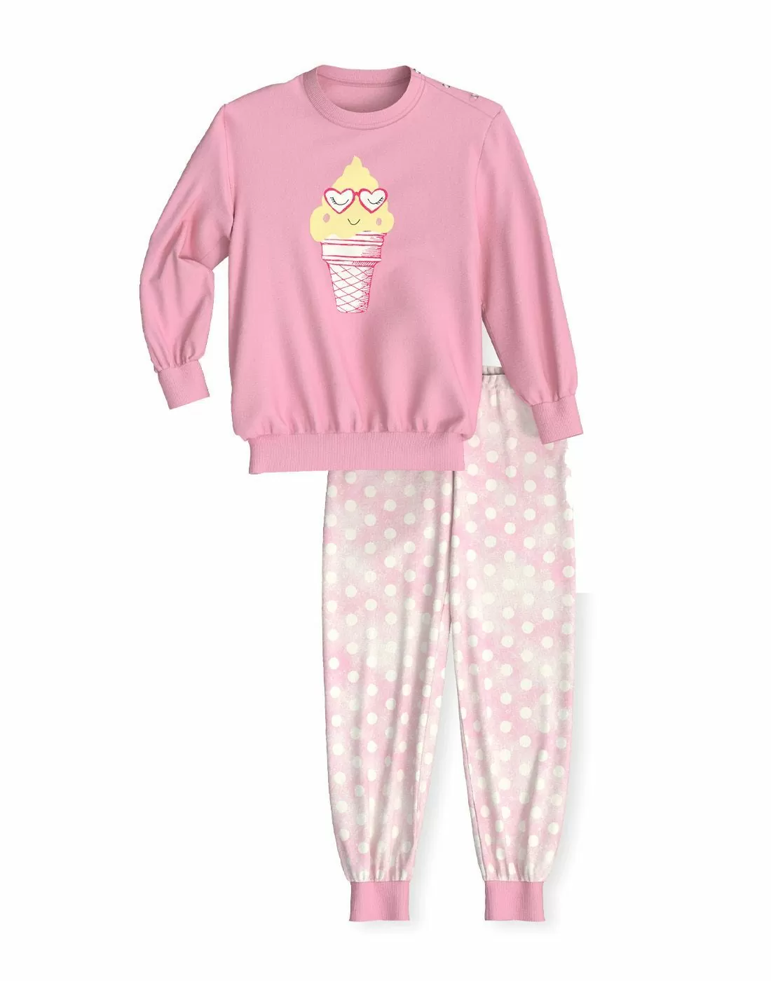 calida barn økologisk bomull pysjamas rosa