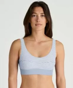 calida elastic bustier BH topp hermony blue blå