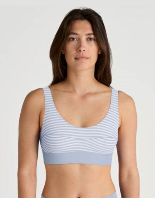 calida elastic bustier BH topp hermony blue blå