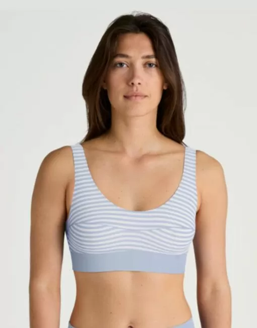 calida elastic bustier BH topp hermony blue blå
