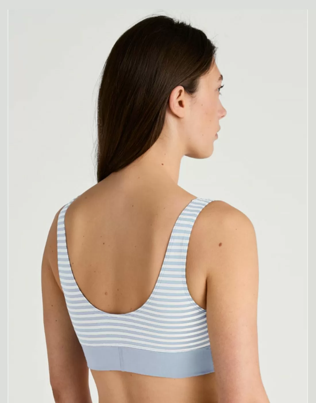 calida elastic bustier BH topp hermony blue blå