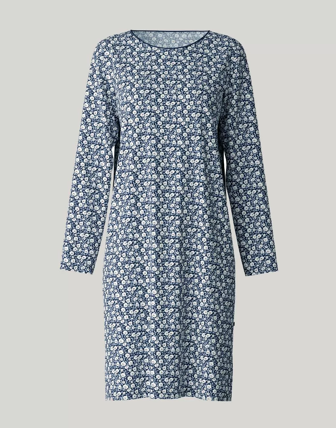 calida favourites sleep nattkjole med blå og hvite blomster