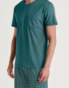 calida herrepysj grønn med shorts og t-skjorte