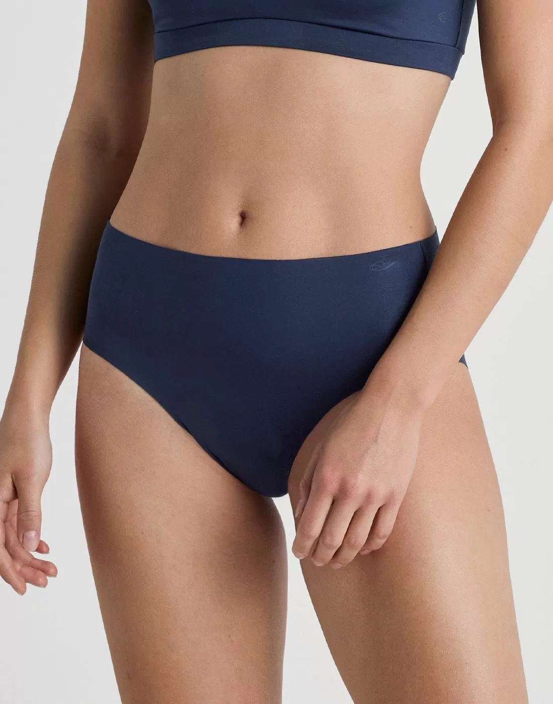 calida natural skin high waist truse mørkeblå