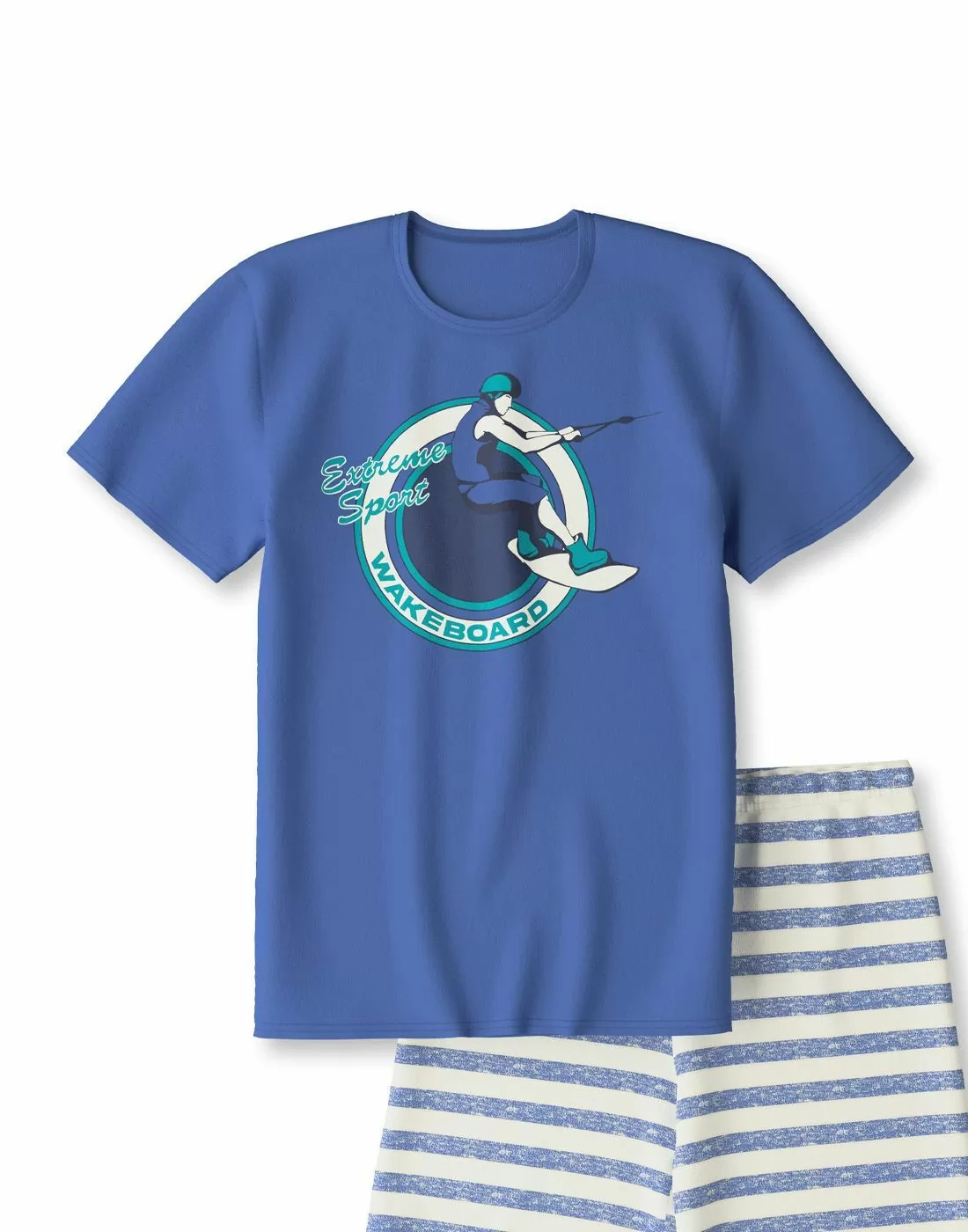 calida pysj gutt blå stripete