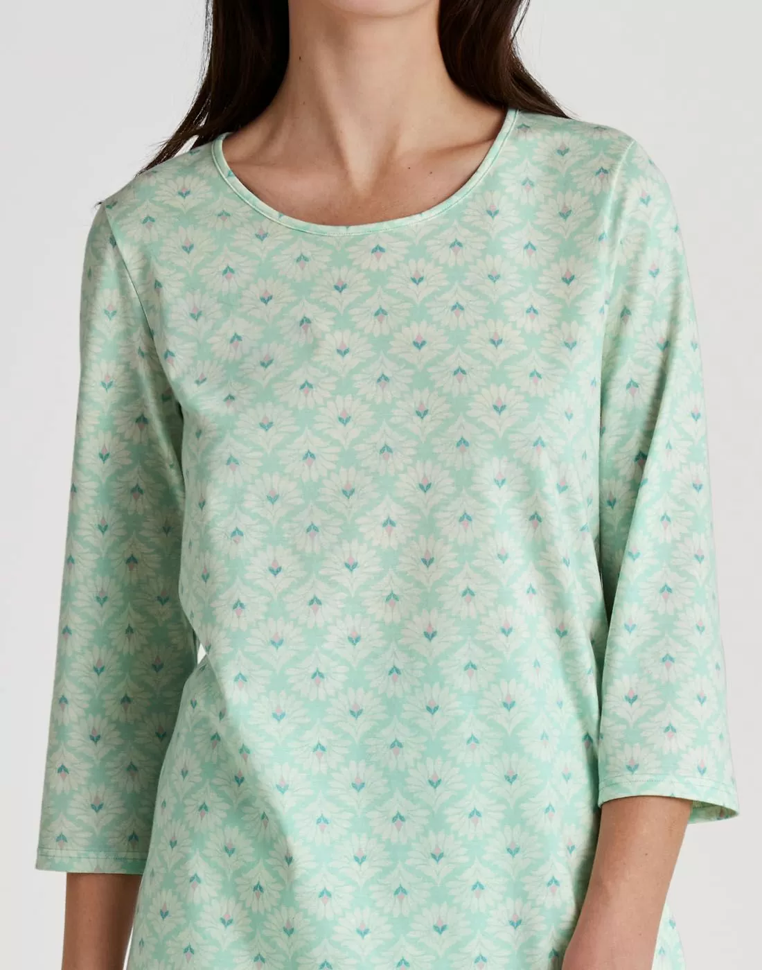 calida pysjamas piratbukse grønn mønster