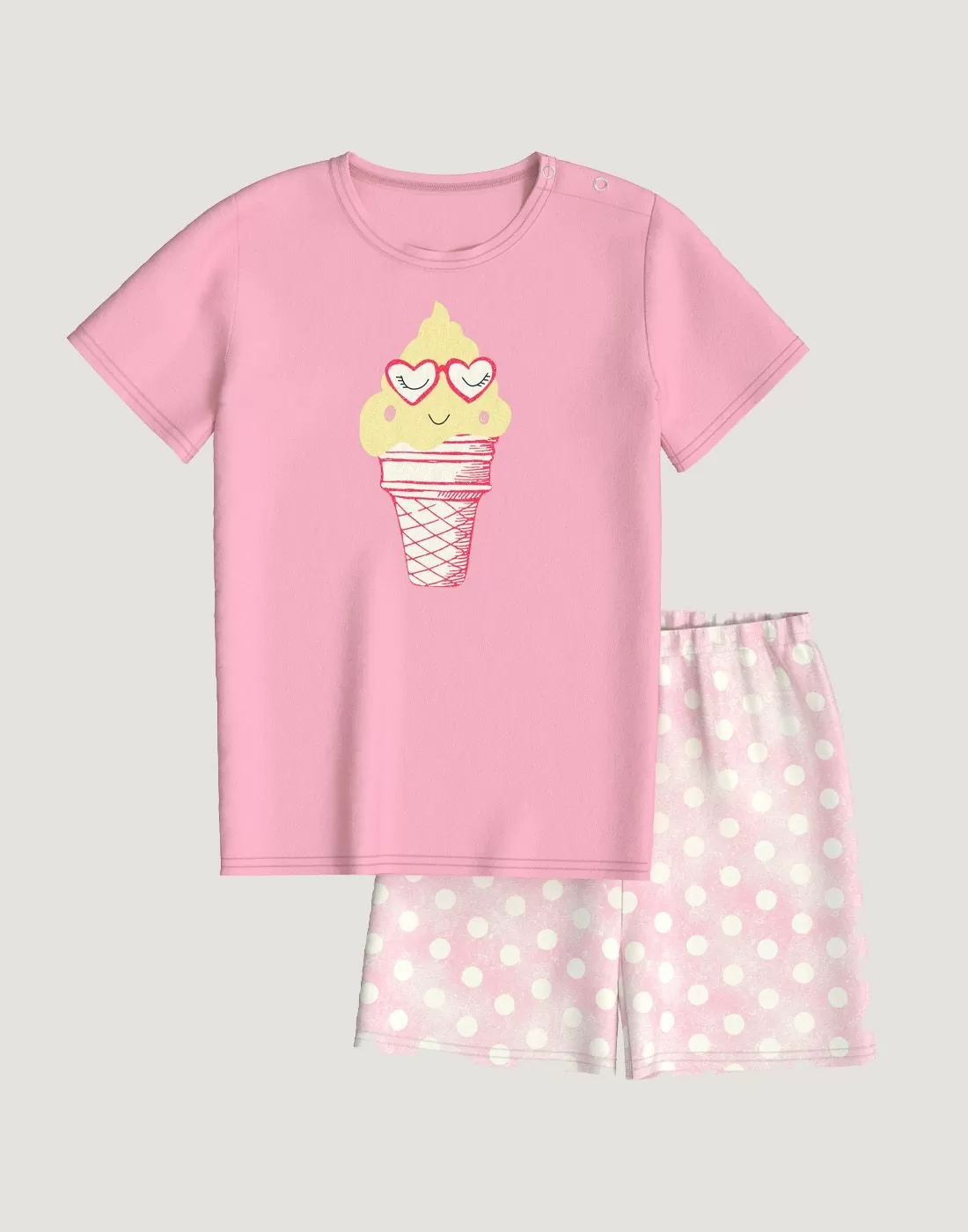 calida barn pysj rosa bomull