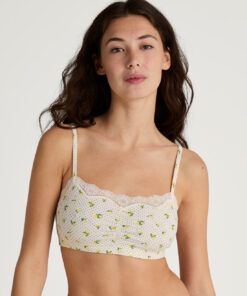 calida toujours print bh bralette charm cream