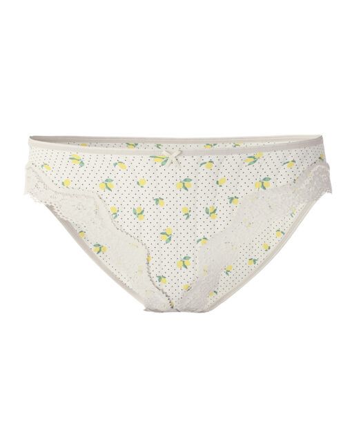 calida toujours print truse med blonder charm cream