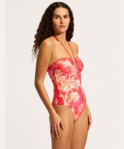 seafolly marbella badedrakt flame rød